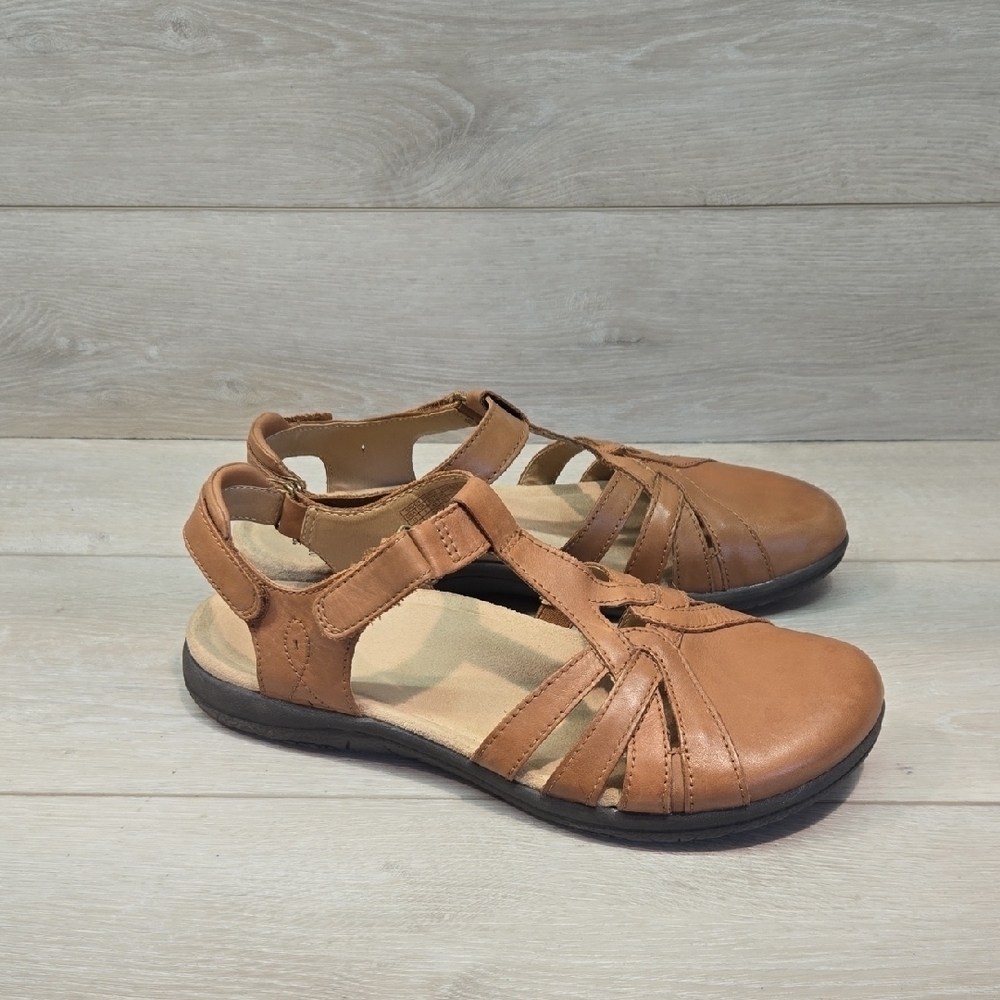 Earth Origins Women's Savoy Sierra Leather Sandals Clog Shoes Sz 11M